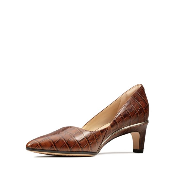 Clarks Womens Ellis Rose Heels Brown | CA-5163704